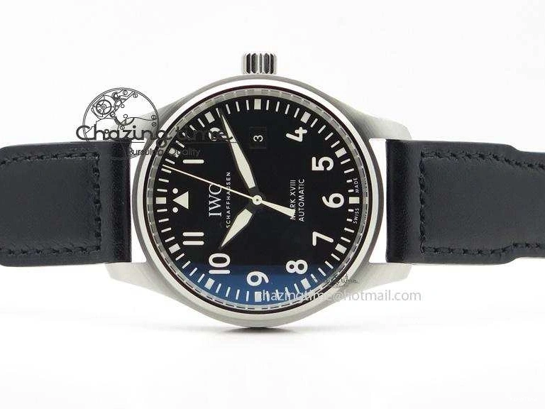 MIROTIME 0212 Mark XVIII IW327001 V6F Best Edition Black Dial On Black Leather Strap A Tailored 7307